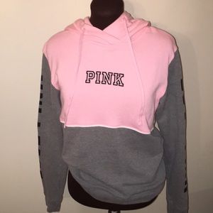 Pink and grey Victoria's Secret hoodie